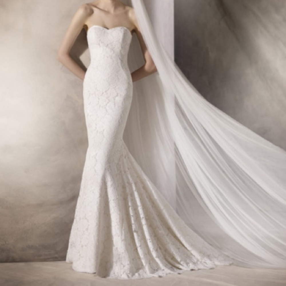 La Sposa Hadane Lace Wedding Dress, Size 10